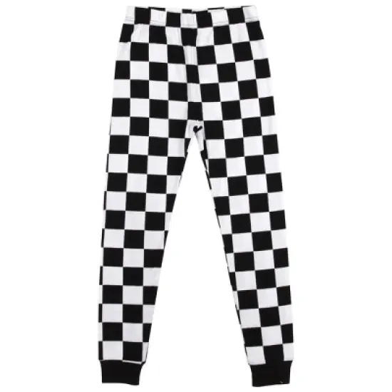 Epic Gamer Youth Boy's Black & White Checkered Long Sleeve Shirt & Sleep Pants Set image {3}
