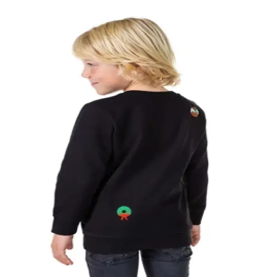 OppoSuits Deluxe Boys Christmas Sweater - X-Mas Icons - Black image {1}