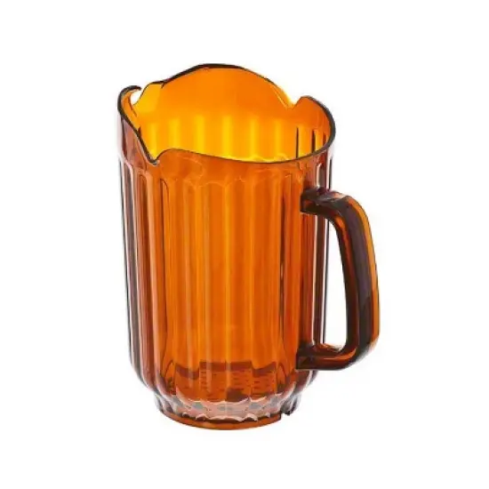 Winco 3 Spout Polycarbonate Beverage Pitcher, 60 oz image {1}