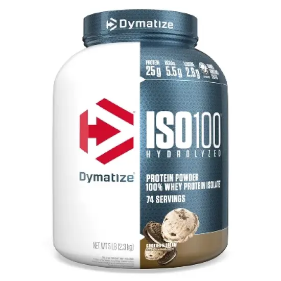 Dymatize 100% Whey Isolate Protein Powder - Cookies & Cream image {7}