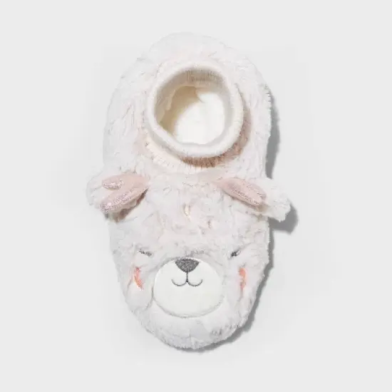 Toddler Girls' Doe Fawn Bootie Slippers - Cat & Jack&trade; Tan image {2}