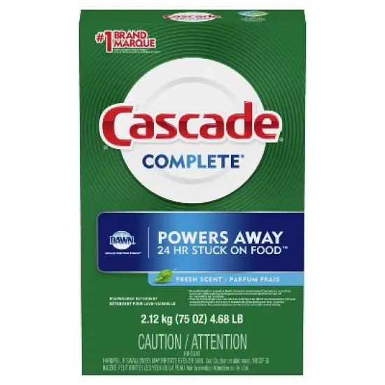 Cascade Fresh Scent Powder Dishwasher Detergent - 75oz image {1}