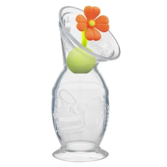 haakaa Breast Pump with Suction Base and Orange Stopper - 5oz image {1}
