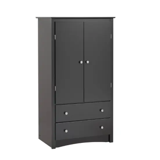 Clothing Armoire Black - Prepac image {1}