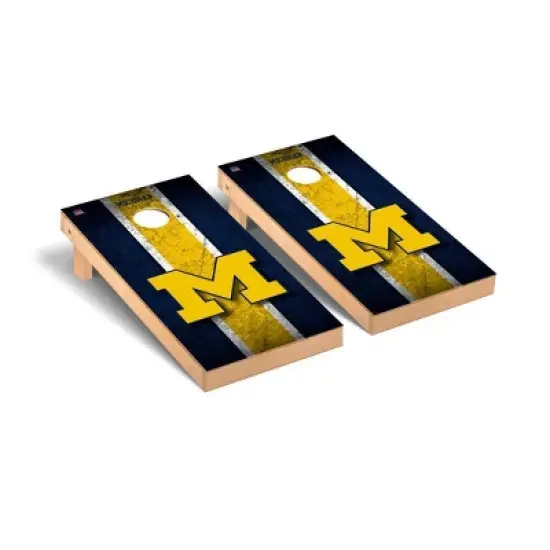 NCAA Michigan Wolverines Premium Cornhole Board Vintage Version image {1}