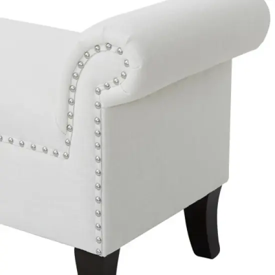 Jennifer Taylor Home Kathy Roll Arm Entryway Accent Bench image {7}