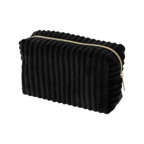 Unique Bargains Vertical Stripe Pattern Makeup Bag 1 Pc image {6}