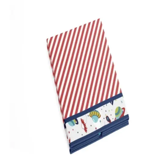 Bacati - Space Multicolor Boys Collapsible Laundry Hamper image {3}