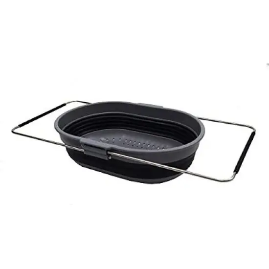 SAMMART 5L (1.3 gallon) Expandable & Collapsible Over The Sink Rectangular Colander image {15}