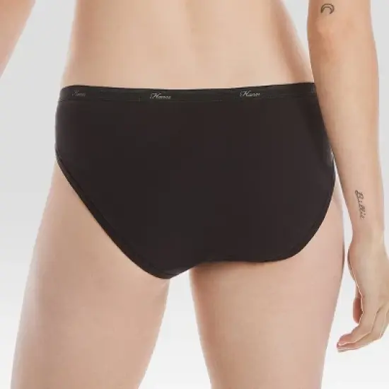 Hanes Women's 10pk Cotton Classic Bikini Underwear - Black image {4}