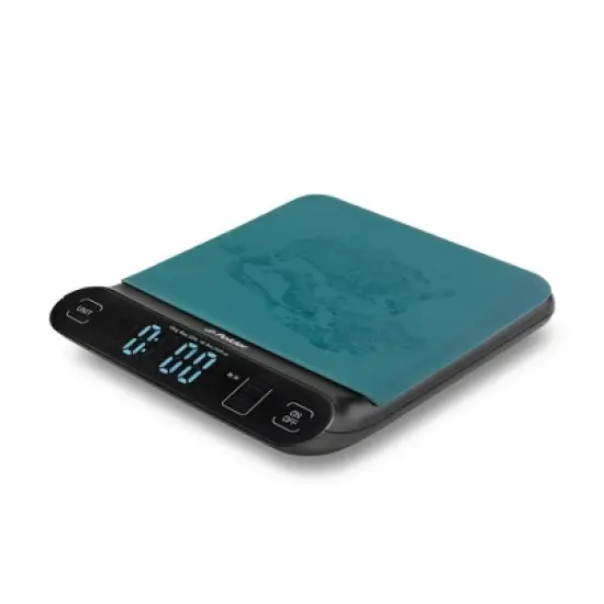Polder 22lb Dry Kitchen Digital Scale and Silicone Cover Aqua image {8}