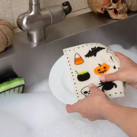 Design Imports Spooky Swedish Dishcloth Set/3 image {3}