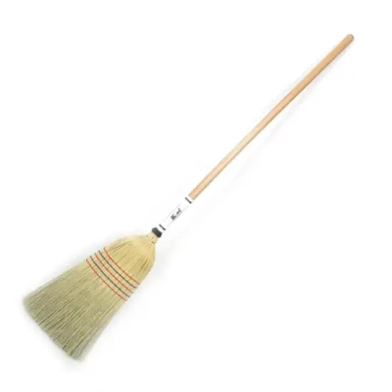 Stoltzfus Brooms & Carpets Amish-Made House Broom - Authentic Corn Straw Broom with Hardwood Handle, Natural, 55 inches image {4}