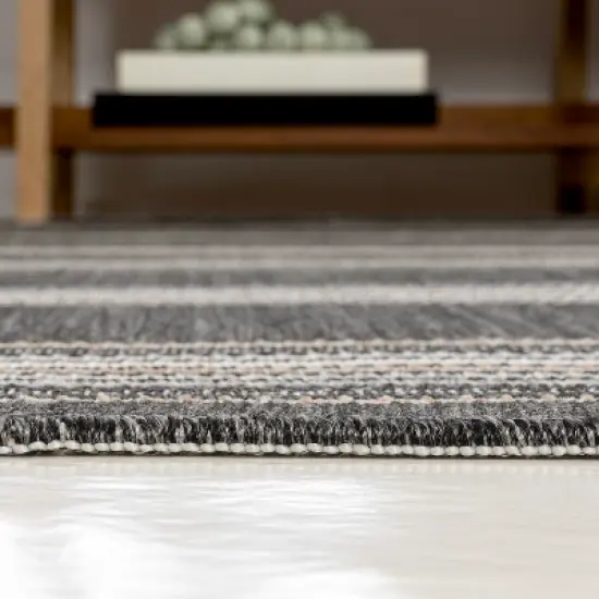 JONATHAN Y Argo Classic Nautical Mitre Stripe Reversible Machine-Washable Indoor/Outdoor Area Rug image {7}