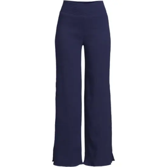 Lands' End Women's Cotton Gauze Swim Cover-up Pants image {3}