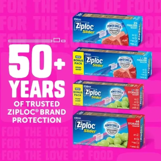 Ziploc Slider Storage Quart Bags image {10}