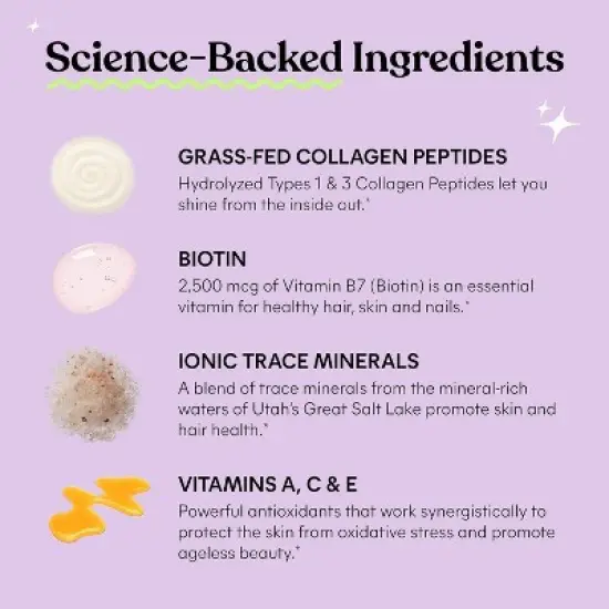 Lemme Glow Collagen Hair Skin & Nails Gummies - 60ct image {4}