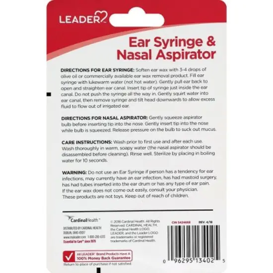 Leader Ear Syringe/Nasal Aspirator 1 ea image {1}
