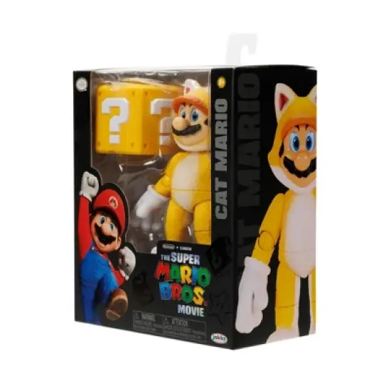 Nintendo The Super Mario Bros. Movie Cat Mario Action Figure image {7}