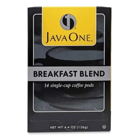 Java One Coffee Pods, Breakfast Blend, Single Cup, 14/Box image {1}