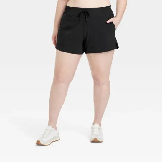 Women's Woven Mid-Rise Shorts 4" - All In Motion&trade; image {2}