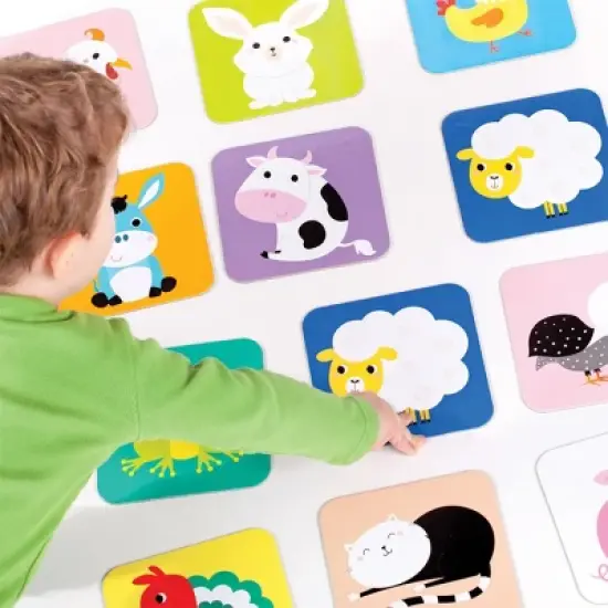 Banana Panda Young Children's Suuuper Size Memory Game - Farm Animals - 24 Pieces image {2}