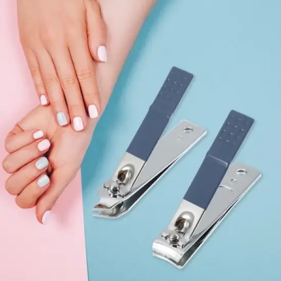 Unique Bargains Stainless Steel Manicure Nail Clippers Pedicure Care Tools 7 in 1 Set image {1}