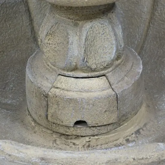 Sunnydaze 35"H Electric Fiberglass 3-Tier Birds' Delight Outdoor Bird Bath Water Fountain image {5}