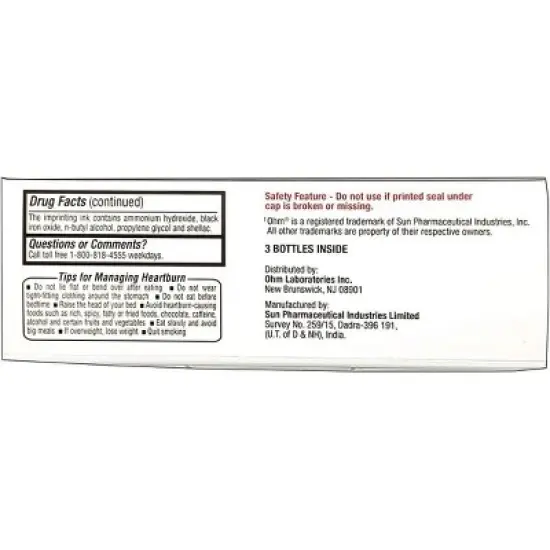 OHM Omeprazole 20mg Delayed-Release Tablets Acid Reducer, 42 Ct image {2}