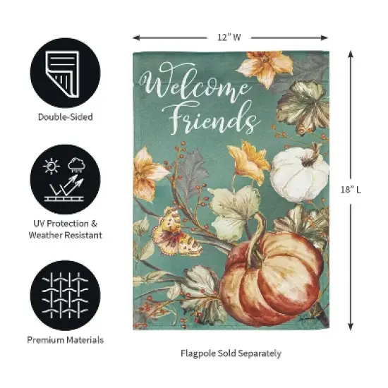 Autumn Vines Garden Suede Flag image {1}