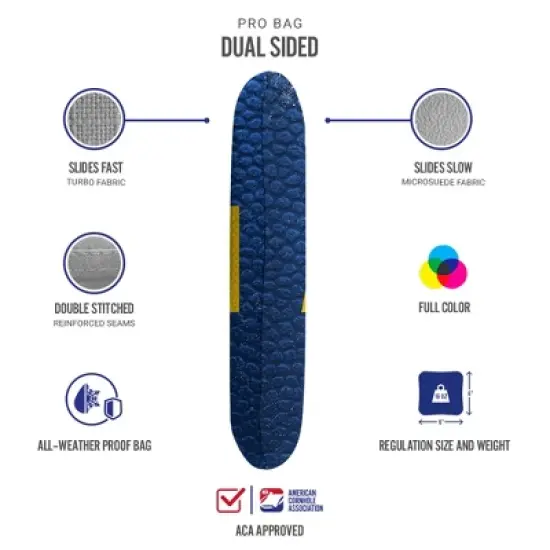 Gameday Ann Arbor Synergy Pro Blue Cornhole Bags (Set of 4) image {2}