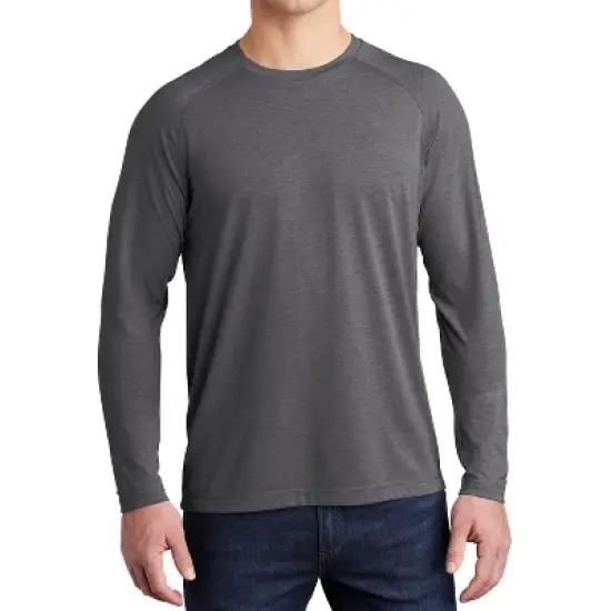 Mafoose Men's Tri-Blend Long Sleeve Wicking Raglan Tee for Active Comfort image {12}