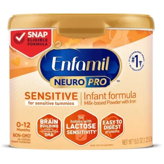 Enfamil NeuroPro Sensitive Powder Infant Formula - 19.5oz image {8}