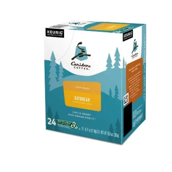 Caribou Coffee Daybreak Blend Keurig K-Cup Coffee Pods - Light Roast - 24ct image {8}