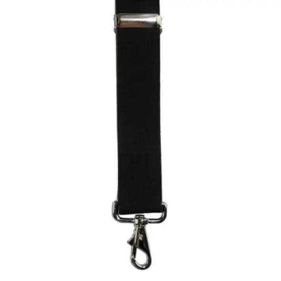 CTM Men's Big & Tall Elastic Solid Color X-Back Suspender with Swivel Hook Ends image {1}