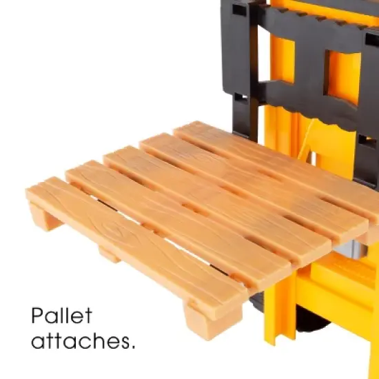 Toy Time Kids' 1:24 Scale Remote Control Forklift - Yellow/Black image {4}