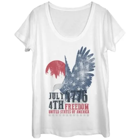 Women's Lost Gods Fourth of July  177Freedom Scoop Neck image {2}
