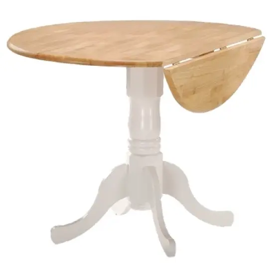 42" Mason Round Dual Drop Leaf Dining Table - International Concepts image {11}