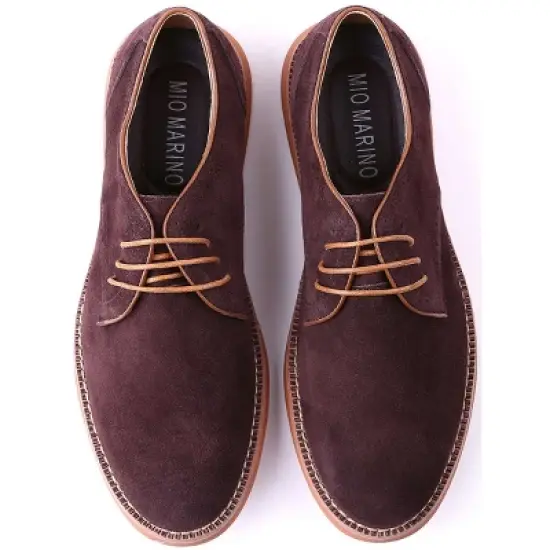 Mio Marino - Men's Elegant Suede Oxford Shoes image {1}