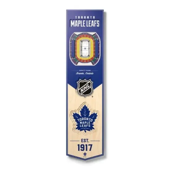 8" x 32" NHL Toronto Maple Leafs 3D Stadium Banner image {4}
