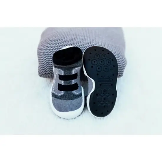Komuello Toddler First Walk Sock Shoes - Walker Black image {8}