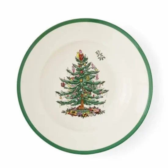 Spode Christmas Tree Soup Plates, Set of 4 - 9 Inch image {2}