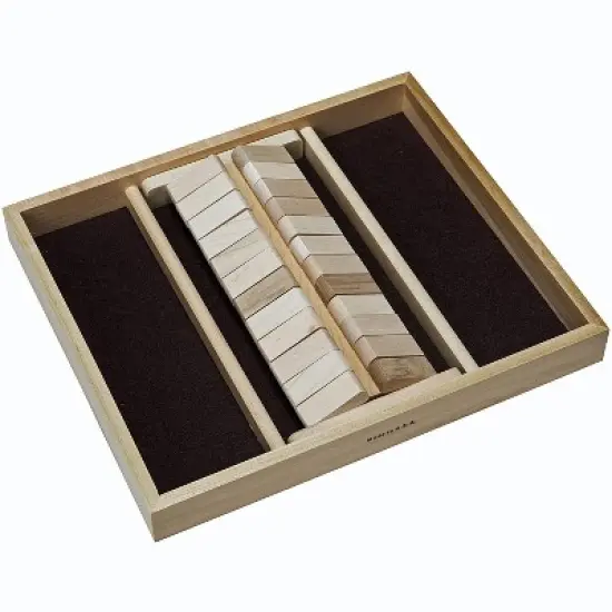 WE Games Double Sided Shut the Box Dice Board Game &ndash; 12 Number Flip Tiles in Natural Wooden Box &ndash; 14 inches (Made in USA), for Family and Adult Game image {3}