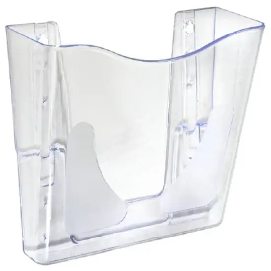 Azar Displays Single Vertical Pocket Wall Mount File Holder for Office, Home and School, 2-Pack image {4}