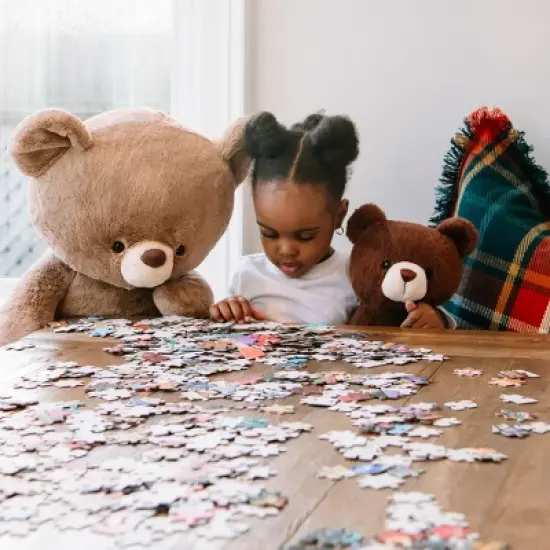 GUND Finley Teddy Bear, Premium Stuffed Animal for Ages 1 and Up, Chocolate Brown, 13&rdquo; image {5}