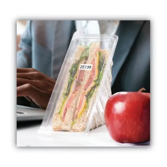 Garvey One-Line Pricemarker Labels, 0.44 x 0.81, White, 1,200/Roll, 3 Rolls/Box image {2}