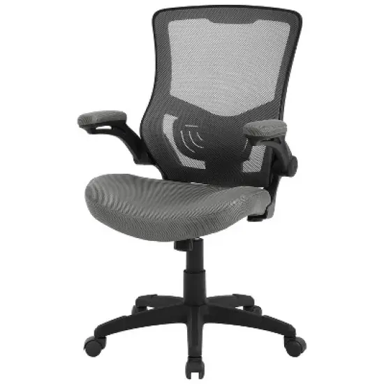 FDW Office Chair Home Chair Computer Chair with Lumbar Support Adjustable Armrests Flip-Up Arms & Swivel Base image {8}