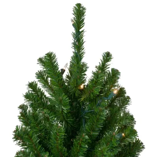 Northlight Pre-Lit Medium Alpine Artificial Christmas Tree - 7' - Clear Lights image {4}