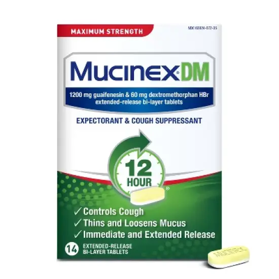 Mucinex DM Max Strength 12 Hour Cough Medicine - Tablets image {12}