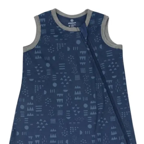Honest Baby Organic Cotton Interlock Wearable Blanket - Pattern Play Navy image {1}